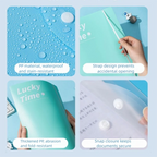 New PP A4 File Folder 3 Hole Dustproof Binder Folders Large Capacity Waterproof Loose-leaf Folder School Supplies