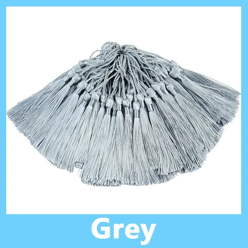 100pcs/Pack 13cm Tassel Silk Fringe Silky Floss Bookmark Tassels Mini Tassels for DIY Craft Jewelry Making Souvenir Bookmarks