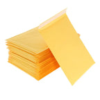 50Pcs Yellow Kraft Paper Bubble Mailers Packaging Bags Self Seal Padded Envelopes Poly Lined Shipping Bags for Bussiness