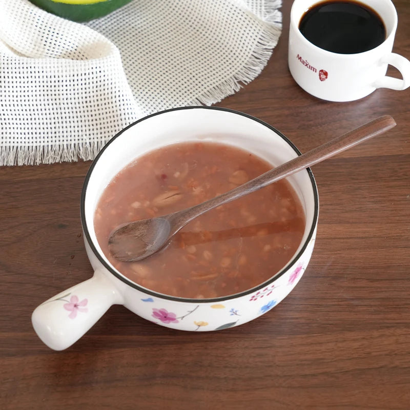 3-piece natural walnut wood coffee stirrer set, reusable, kitchen beverage stirring spoon, butter spreader, coffee equipment set