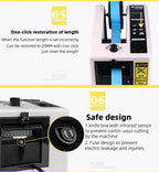Automatic Tape Cutting Machine 110V 220V Adhesive Tape Dispenser Slitting Machine for Office & Business Supplies
