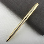 Luxury Metal Rollerball Pen 0.7mm Blue Ink Steel Gold Business Signature Pens for School Office Writing Supplies Stationery