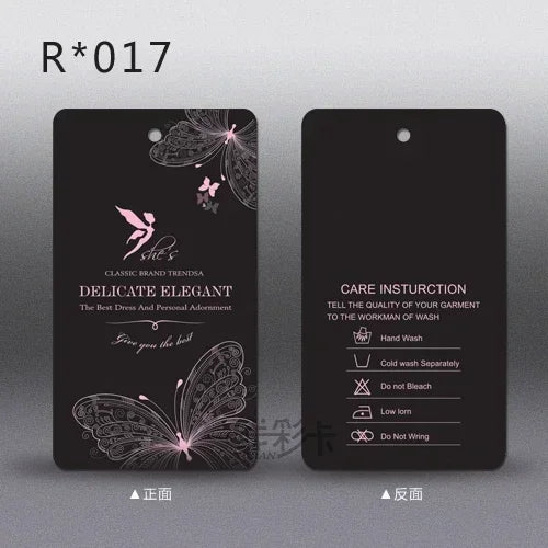 250pcs/lot Clothing Printing Hang Tags Price Tag in Stock Labels for Clothes Personalizar Etiquetas
