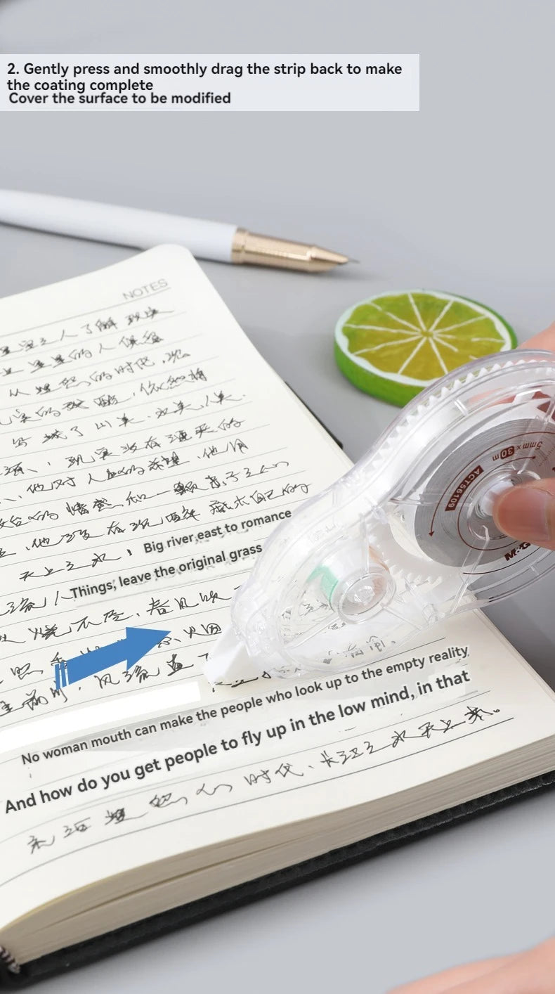 Correction tape large capacity correction tape students junior high school students multifunctional affordable installed 30m70m1