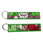 Dragon Ball Embroidery Cool Keychain Lanyard Anime Manga Series Badge Holder USB Pendant Portable Key Lanyard Accessories