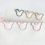20pcs cartoon gold rose gold Paperclip on Book Paper Creative Paper Clips Students Stationery Office School Binding Supplies