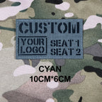 Custom Laser Cutting IR IFF Infrared Reflection Patch Name Tapes Tag Brand Black Letters