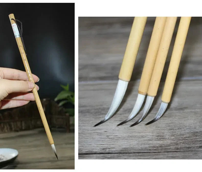 Mixed Hair Woolen Hair Chinese Calligraphy Brush Pen Slender Gold Brush Landscape Chinese Painting Brush Script Practice Brush
