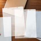 24Pcs Clear PP Plastic File Folder Sleeve Hanging Document Organizer for Office Study Paper Storage Portable File Container