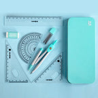 Compass Set Ruler Measurement Set Learning Professional Multifunctional Drawing Tool Set Ruler and Ruler Eight-pcs Set