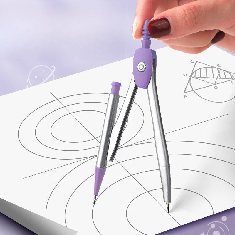 Ruler 8-piece Set Student-specific Compass Measuring Angle Ruler Triangle Ruler Ruler  Full Set of Ruler Stationery Gift Package