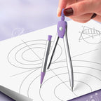 Ruler 8-piece Set Student-specific Compass Measuring Angle Ruler Triangle Ruler Ruler  Full Set of Ruler Stationery Gift Package