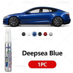 For Tesla Model 3 Y X S Scratch Removal and Wheel Hub Touch Up Pen Paint Clear Coat To Enhance Gloss Pearl White Deepsea Blue