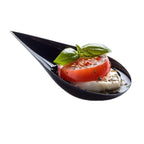 50Pcs Tear Drop Mini Appetizer Plates Reusable Plastic Tasting Spoons Plates Tableware Mousse Dessert Ice Cream Cup