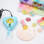 17PC/1Set Wax Seal Stamp Kit Lacquered Sealing DIY Craft Supplies Seal Random Header Christmas Wedding Invitation Decoration