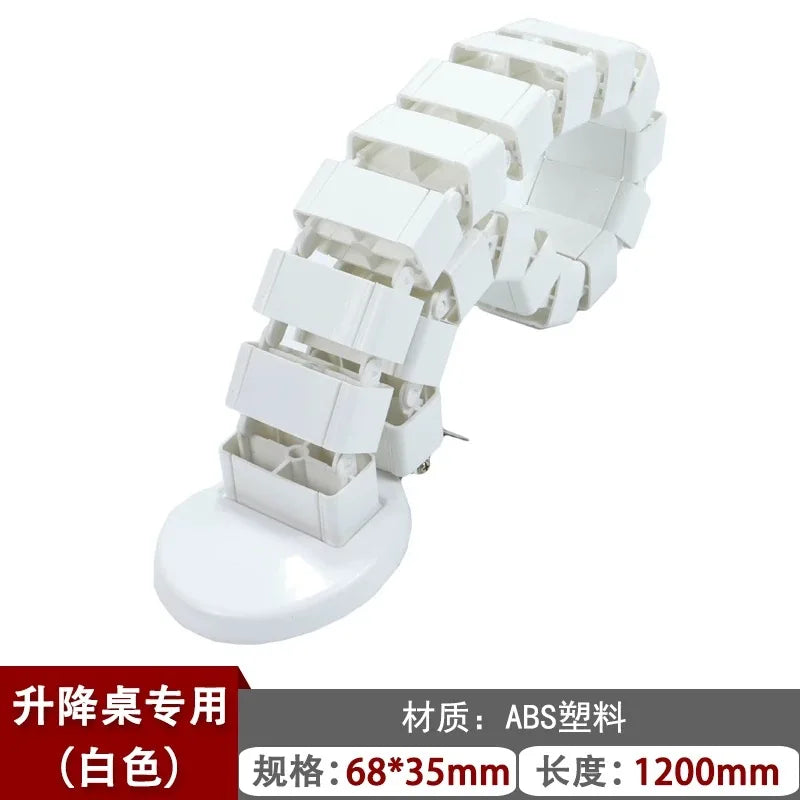 Wire Spine Cable Sleeve Under Desk Cable Tray Wire Management Workstation Snake Wire Organizer Management Cleaning Pipe Conduit