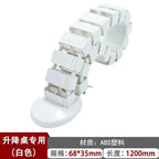 Wire Spine Cable Sleeve Under Desk Cable Tray Wire Management Workstation Snake Wire Organizer Management Cleaning Pipe Conduit