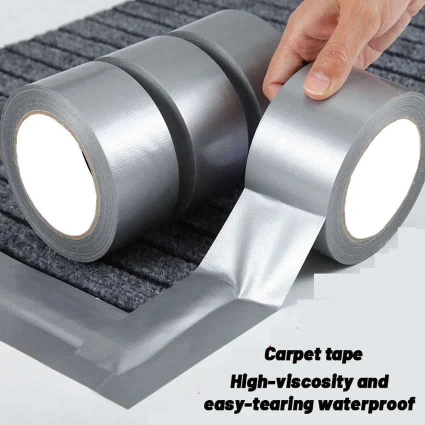 10m Silver - Gray Thick Industrial Tape: Waterproof/Windproof, Single - Sided, Wear - Resistant for Repair & Bundle Tasks