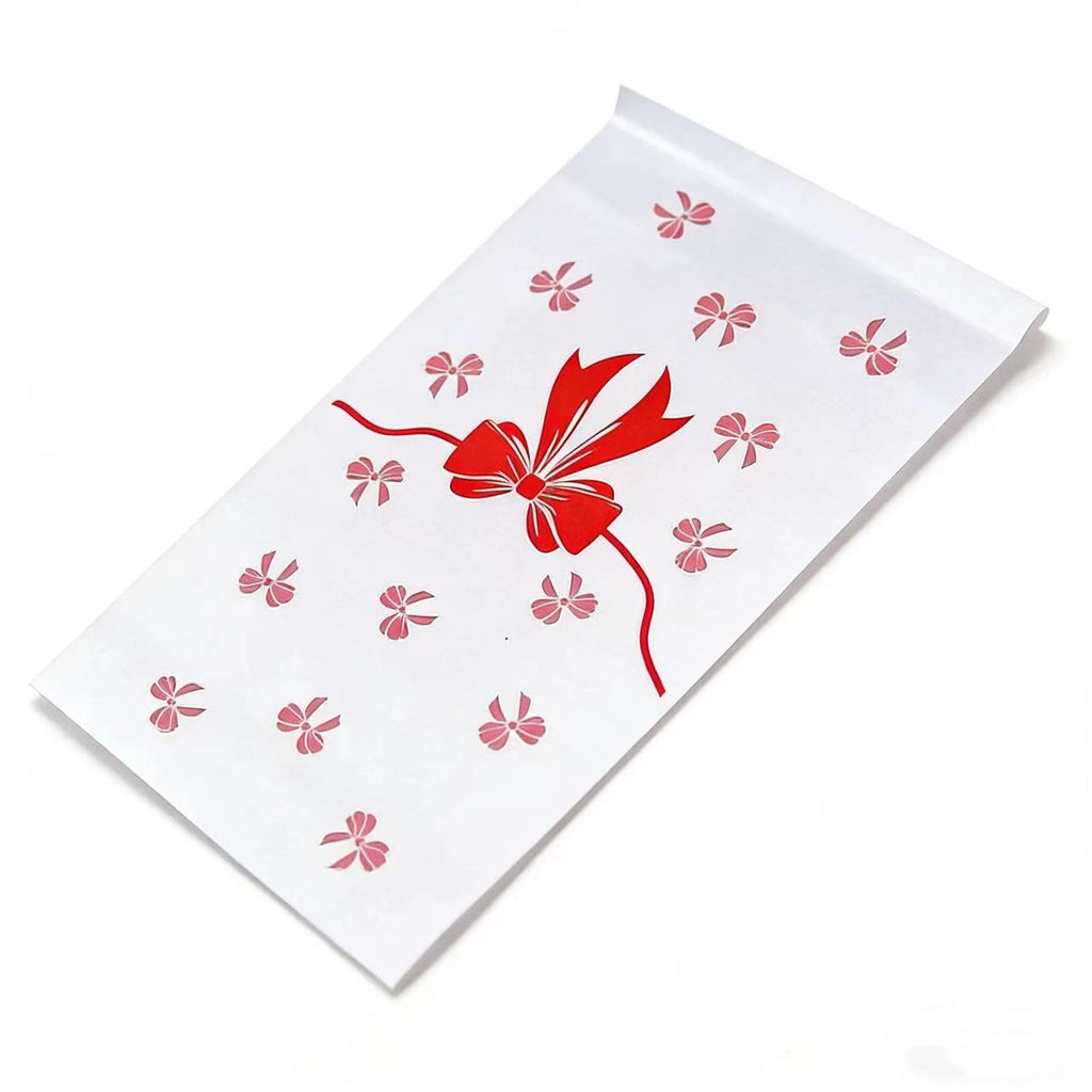 White Courier Poly Mailers Postal Bag Cute Bow Clothes Mailer Storage Packaging Bag Gifts Shoes Express Transport Pouch
