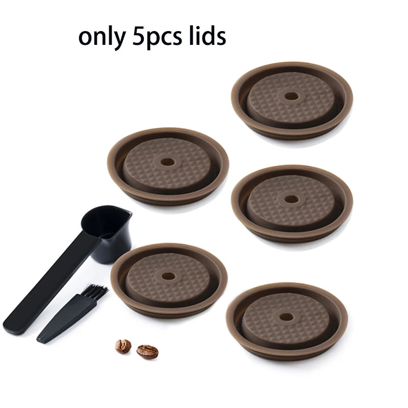 Nespresso Vertuo Reusable Pod lid Refillable Nespresso Pods Reusable silicone cover for Nespresso Vertuoline & Vertuo