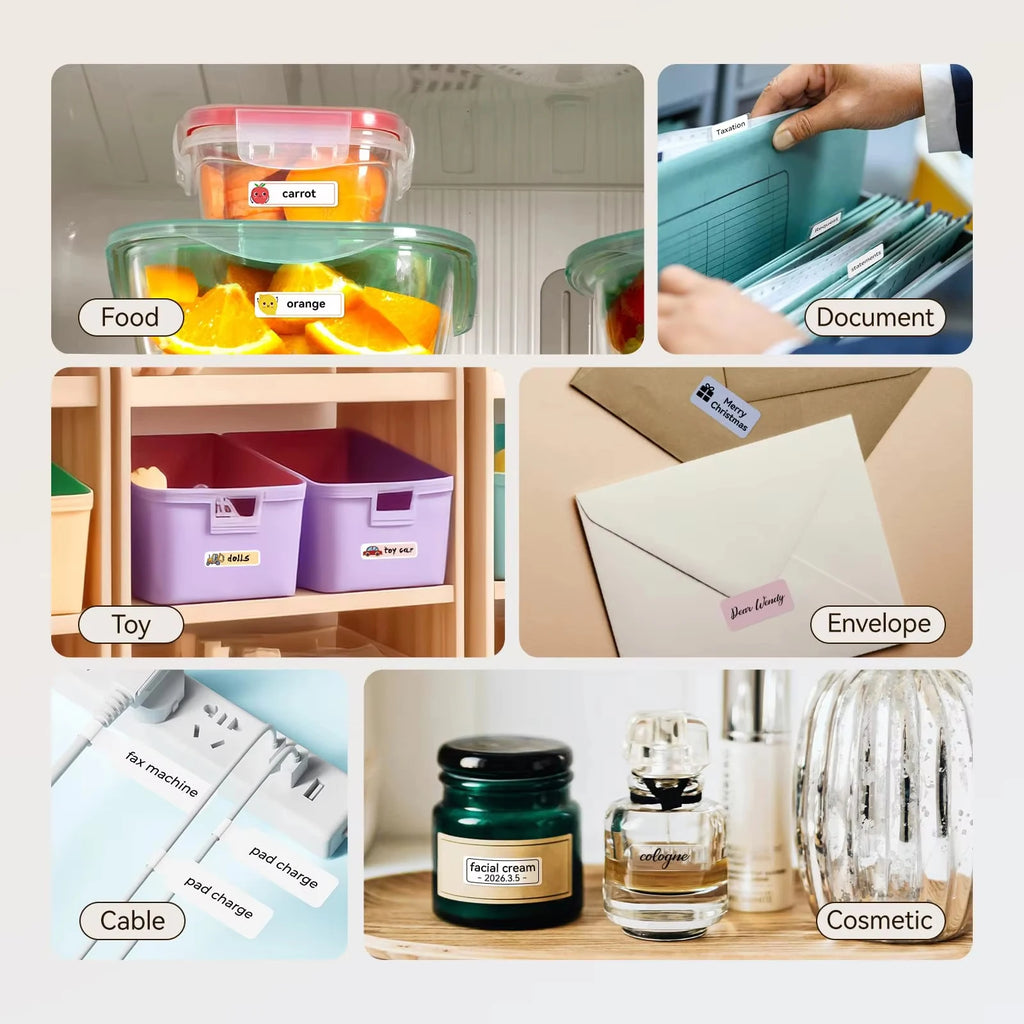 P15 White Label Paper Thermal Label Sticker Self-Adhesive Stickers For Marklife Q30 P12 P15 Mini Portable Thermal Printer 2025