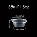 20/50/100PCS Disposable Sauce Cup with Lids Leak-Proof Packaging Containers Portable Salad Dressings Seasoning Takeaway Box