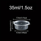 20/50/100PCS Disposable Sauce Cup with Lids Leak-Proof Packaging Containers Portable Salad Dressings Seasoning Takeaway Box