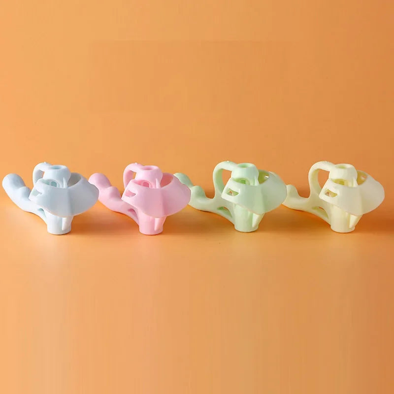 Silicone Pencil Grips Children's Writing Pencil Pen Holder Five Fingers Fixed Handwriting Posture Correction Assisted Grip