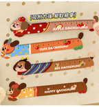 Cartoon Strip Puppy Magnetic Bookmark Ruler Student Cute High-value Bendable Ruler Special-shaped Magnetic Ruler