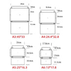 30pcs Envelope A3 A4 A5 A6 Postcards Message 250g Kraft Paper Autohesion Invitations Business Letters Express File Storage Bag