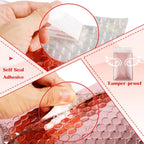 30Pcs/Pack Holographic Bubble Mailers Padded Envelopes Waterproof Shipping Bags,Self Sealing Thicken Envelopes for Mailing