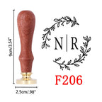 Custom Wax Seal Stamp and Wooden Handle set, For Wedding Invitation, Multiple Designs, Personalized Logo Wax Stamp, Initial Wax
