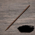 Ancient Oil Watercolor Chinese Calligraphy Brush Wolf Hair Wood Scriptures Writing Brush Oil Painting Art Paint Brush Artist