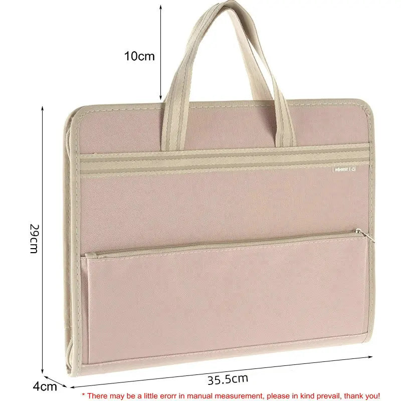 Portable Expanding File A4 Document Bag 13-layers Accordion File Organizer Paper Holder Oxford Fabric Paper Storage A4 File Bag