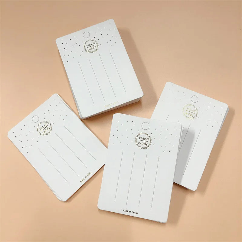 20/50Pcs 7.5*10.5CM Hair Clips Packing Cards Hairpins Display Holder Handmade Tags for DIY Hair Jewelry Retail Tags Price Labels