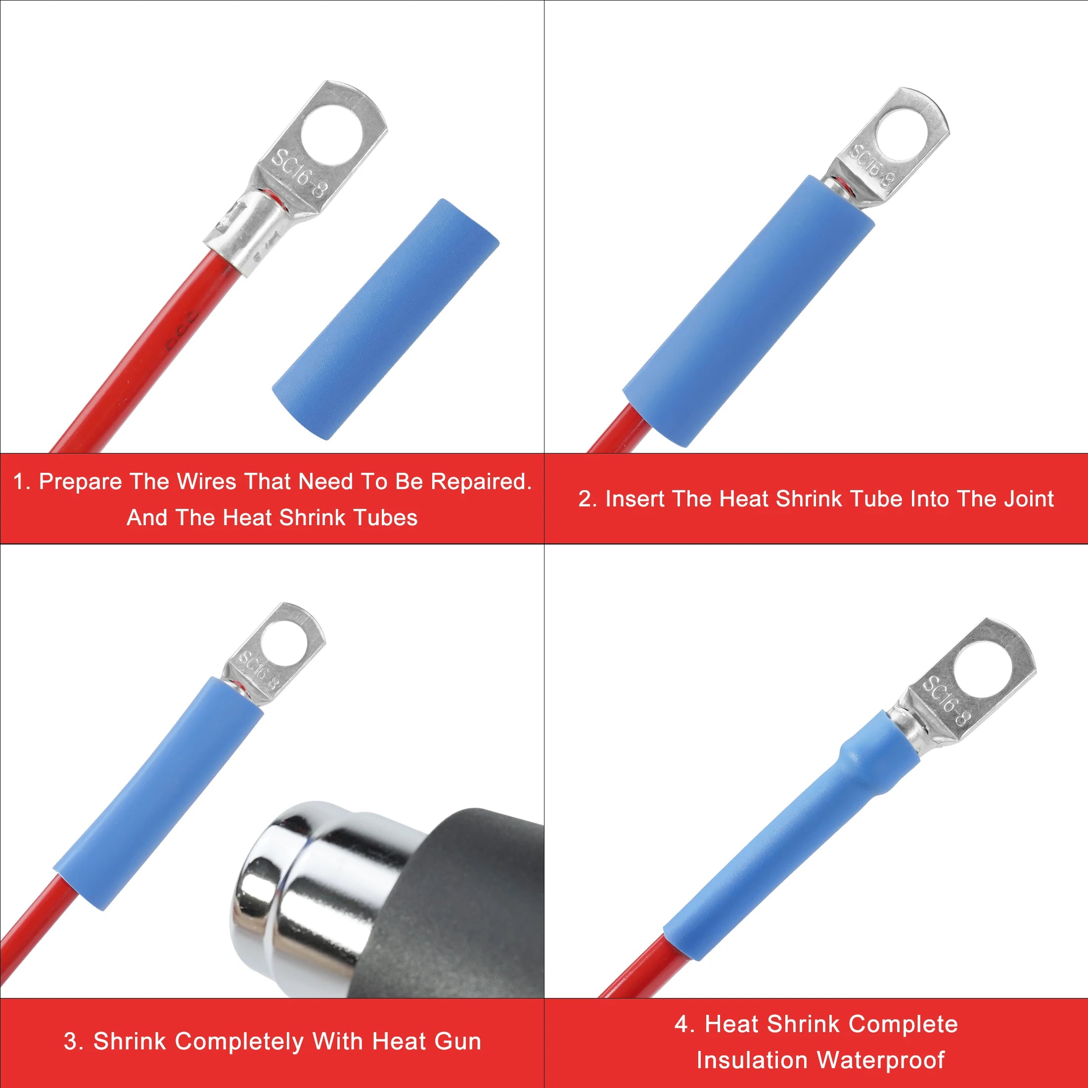 5 Meter 3:1 Waterproof Heat Shrink Tube Insulating Sleeve Wire Protection Dual Wall  Heat-shrinkable Sleeve With Glue Inside