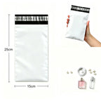 50Pcs White Courier Mailer Bags Packaging Poly Package Plastic Self-Adhesive Mailing Express Bag Envelope Postal Pouch Mailing