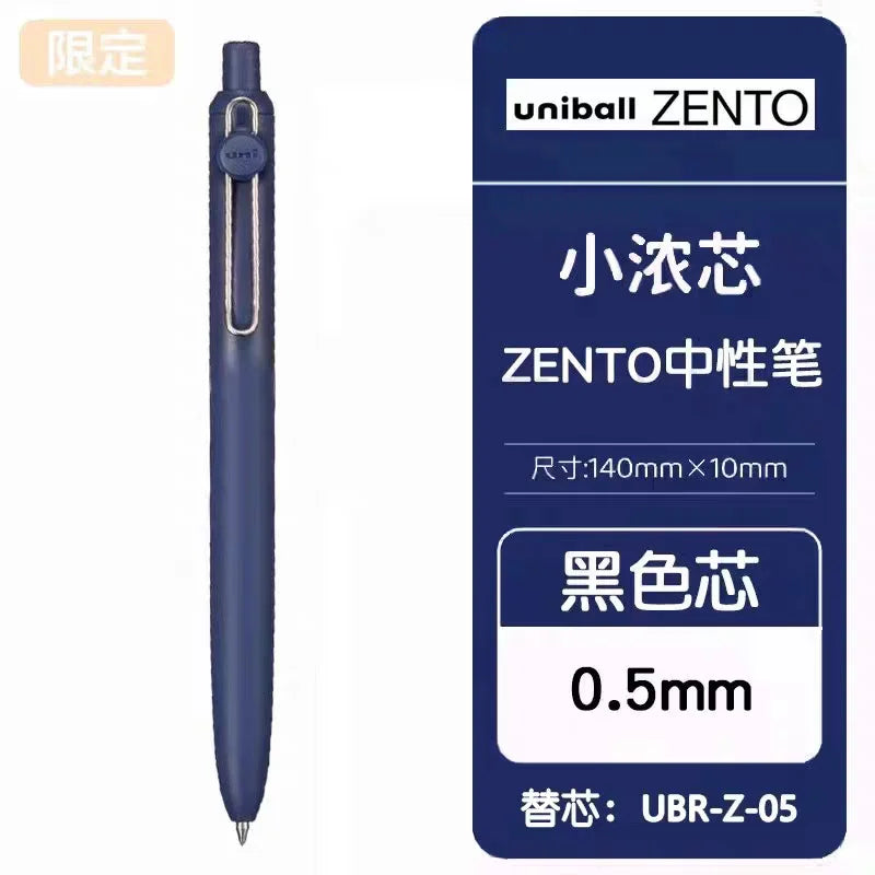 1+3 Refill Japan UNI Gel Pen Small Thick Core 0.38mm Smooth Quick Dry UMN-SF-38 Upgrade UniBall One Black School Supplies