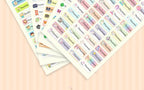 Custom Hebrew Waterproof Self-adhesive Baby Name Sticker Personalized Kids School Label Kindergarten Stationery Tag
