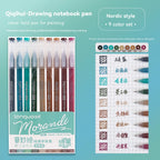 105Color Hand Account Gel Pen Languo Morandi Retro Pen Large-Capacity Color Handbook Pen For Student Painting Graffiti Writting