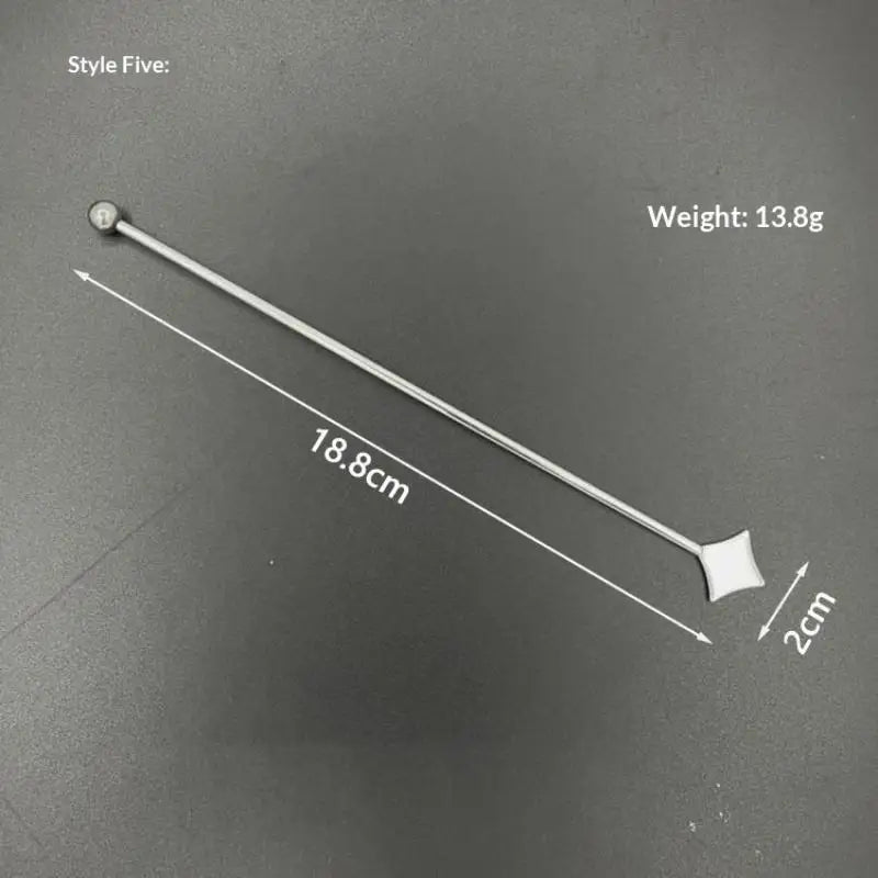 ♩Stainless Steel Stirring Stick Long Handle Bar Spoon Star Heart Shape Cocktail Stirrer For Coffee Milk Tea Home Cafe Decor 1PC