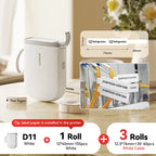 NIIMBOT D11 New Version Label Printer Mini Portable 300DPI Bluetooth Wireless Label Maker Name Tag Kitchen Sticker PrintingMaker