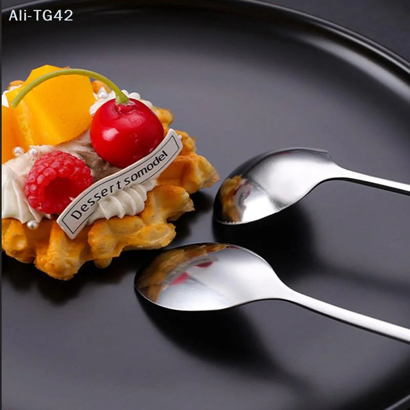 pogyrt Stainless Steel Long Handle Stir Spoon For Cocktails, Ice Coffee, And Tea - Mixing Spoon With Easy Grip Handle