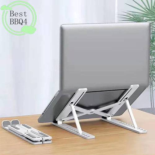 (BBQ4)Universal Laptop Stand Adjustable Notebook Holder For Macbook Non-slip Foldable Cooling Base Bracket For Tablet Phone