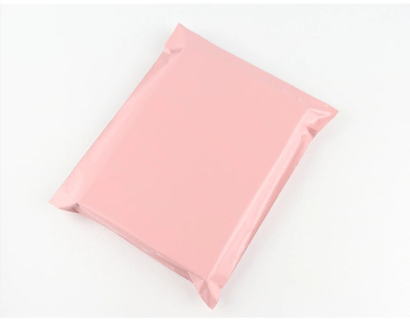 50Pcs Pink Poly Mailer Shipping Bags Waterproof Mailing Envelopes Self Seal Post Transport Bags Thicken Courier Bag 16 Sizes