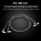 Hi-Fi Fine RCA Cable High Quality 4N OFC HIFI 2RCA-2RCA Male to Male Audio Cable Main Core Independent Shielding One Pair