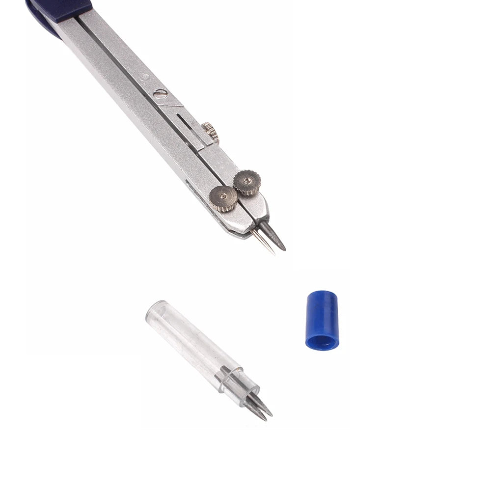 Professional Metal Drawing Compass Drafting Tools with Lead Refill for Student Math Geometry School Office Stationery Supplies