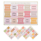Bohemian Style Bookmarks Bible Index Tabs Clear Stickers For Easy Reading Study Supplies Page Markers