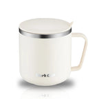 400ml 304 Stainless Steel Coffee Mugs Portable Cups Heat Insulation Anti-fall Thermos Mug Home with Cover and Handle Mug