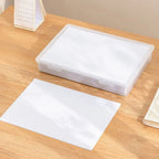 1Pc Transparent Storage Container Plastic Dustproof Box Stationery Jewelry Portable Large Capacity A4 A5 File Organizer Supplies